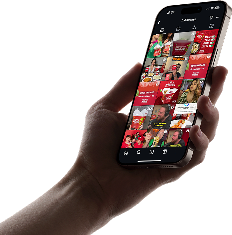 Instagram profile on smartphone